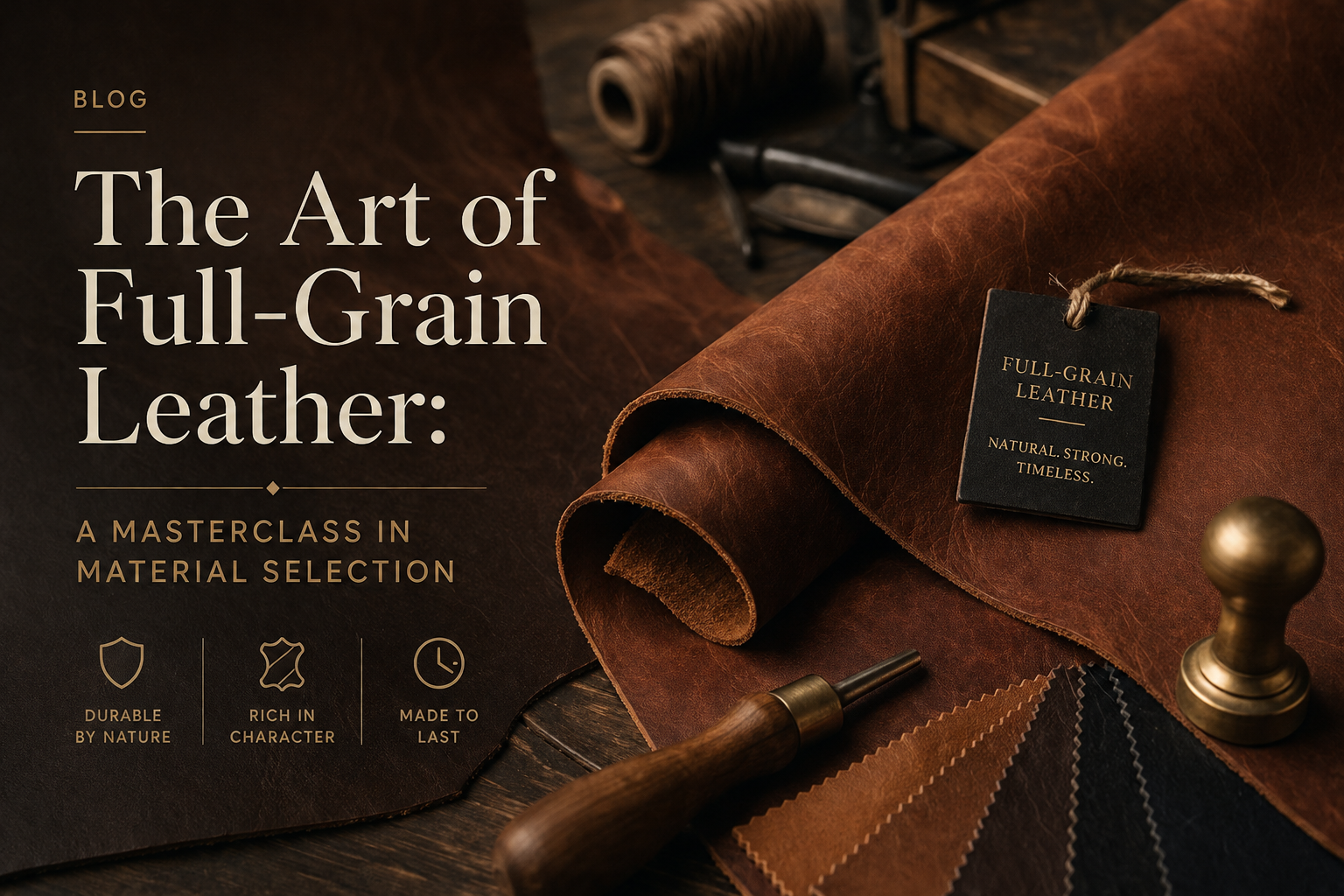 The Art of Full-Grain Leather: A Masterclass in Material Selection