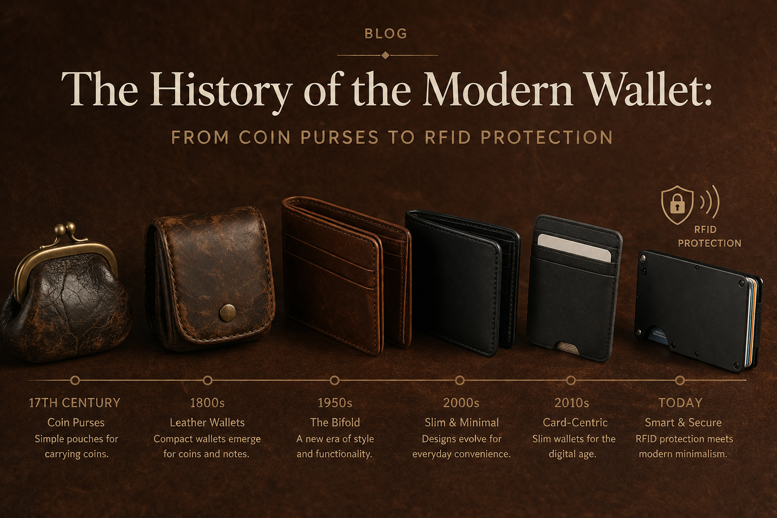 The History of the Modern Wallet: From Coin Purses to RFID Protection