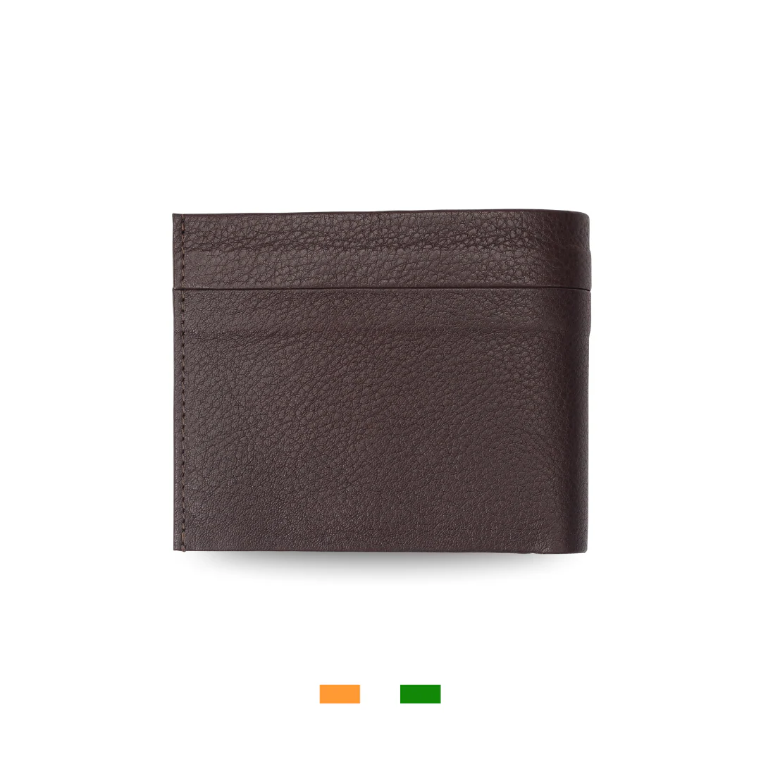 Smooth Grain Soft Leather Billfold Wallet | Slim Wallet for Men – Brown